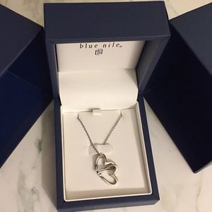 Blue Nile Double Heart Pendant
